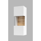 Witryna Eva 07 L/P Biały/Dąb Wotan