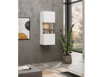 Witryna Eva 07 L/P Biały/Dąb Wotan