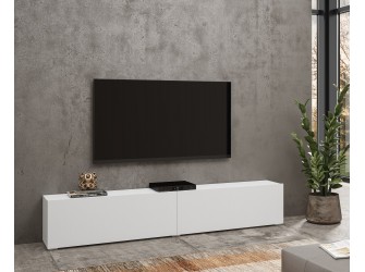 Komoda RTV Eva 40 Biały/Dąb Wotan