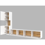 Meblościanka Eva 09 Biały/Dąb Wotan