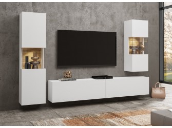 Meblościanka Eva 10 Biały/Dąb Wotan