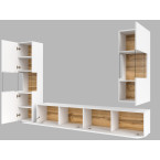 Meblościanka Eva 10 Biały/Dąb Wotan