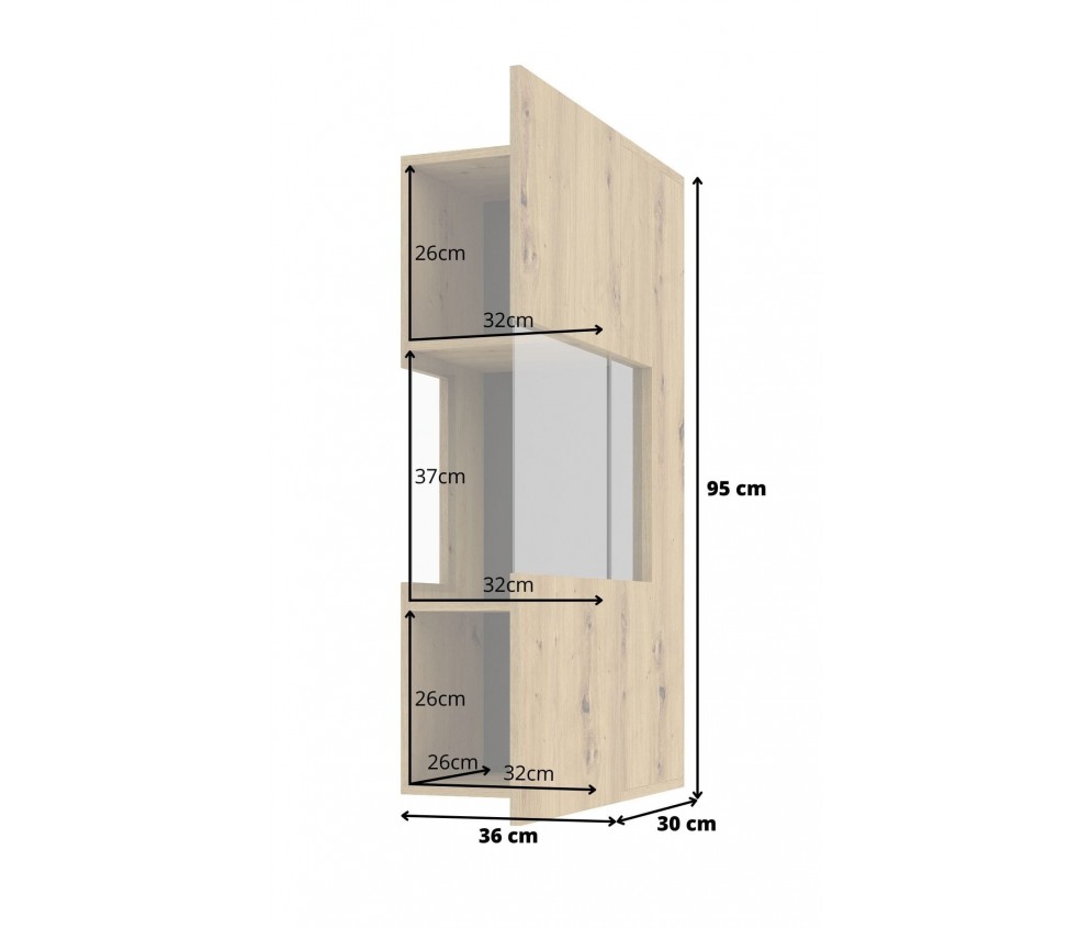 Witryna Eva 07 L/P Dąb Artisan