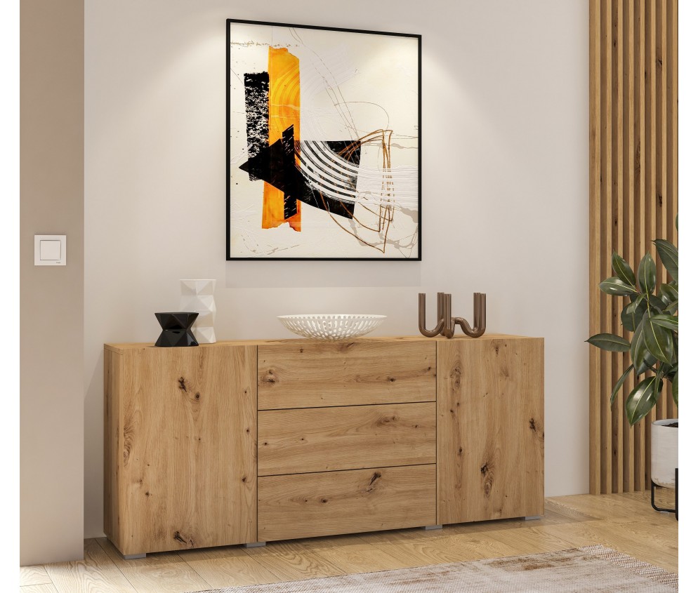 Komoda Eva 2D3S 26 Dąb Artisan
