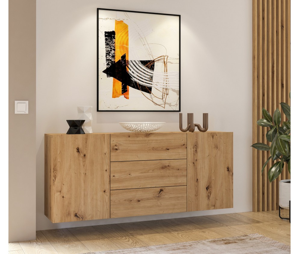 Komoda Eva 2D3S 26 Dąb Artisan