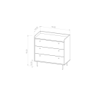 Komoda Viso 3SZ Brandy Castello