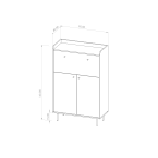 Komoda Barek Viso Brandy Castello