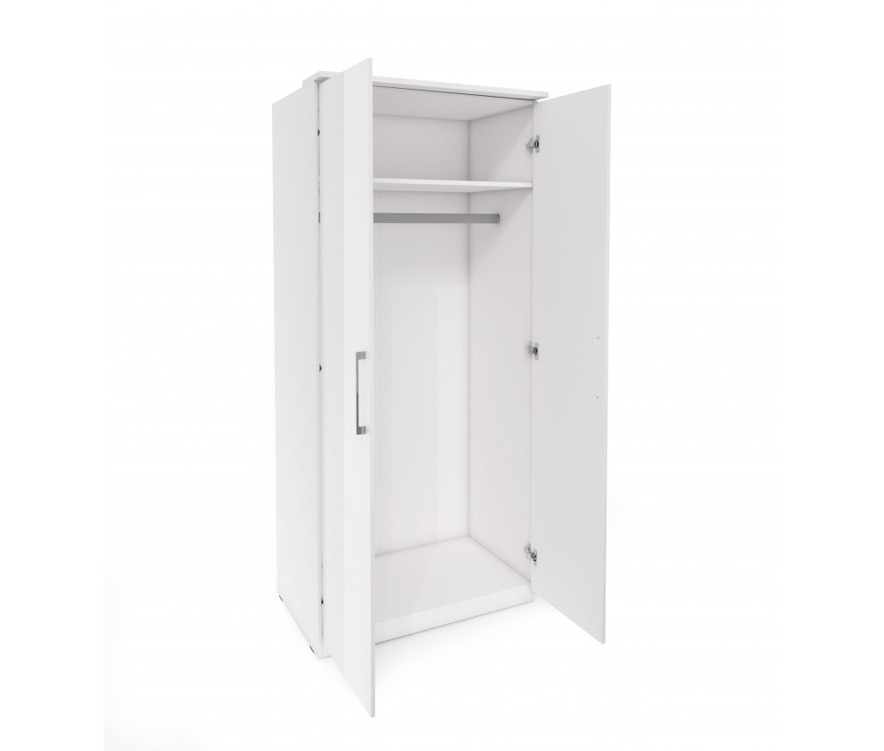 Szafa 2D Combo Dąb Artisan/Biały Połysk