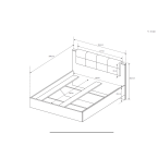 Łóżko Daren 160x200
