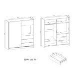 Szafa Przesuwna Tevo 200