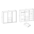 Szafa Przesuwna Tevo 250