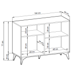 Komoda Diana 2D 104