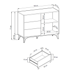 Komoda Diana 1D3SZ 104