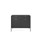 Komoda Viva 104 Czarny Mat/Czarny stelaż