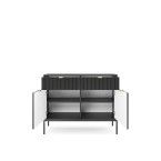 Komoda Viva 104 Czarny Mat/Czarny stelaż