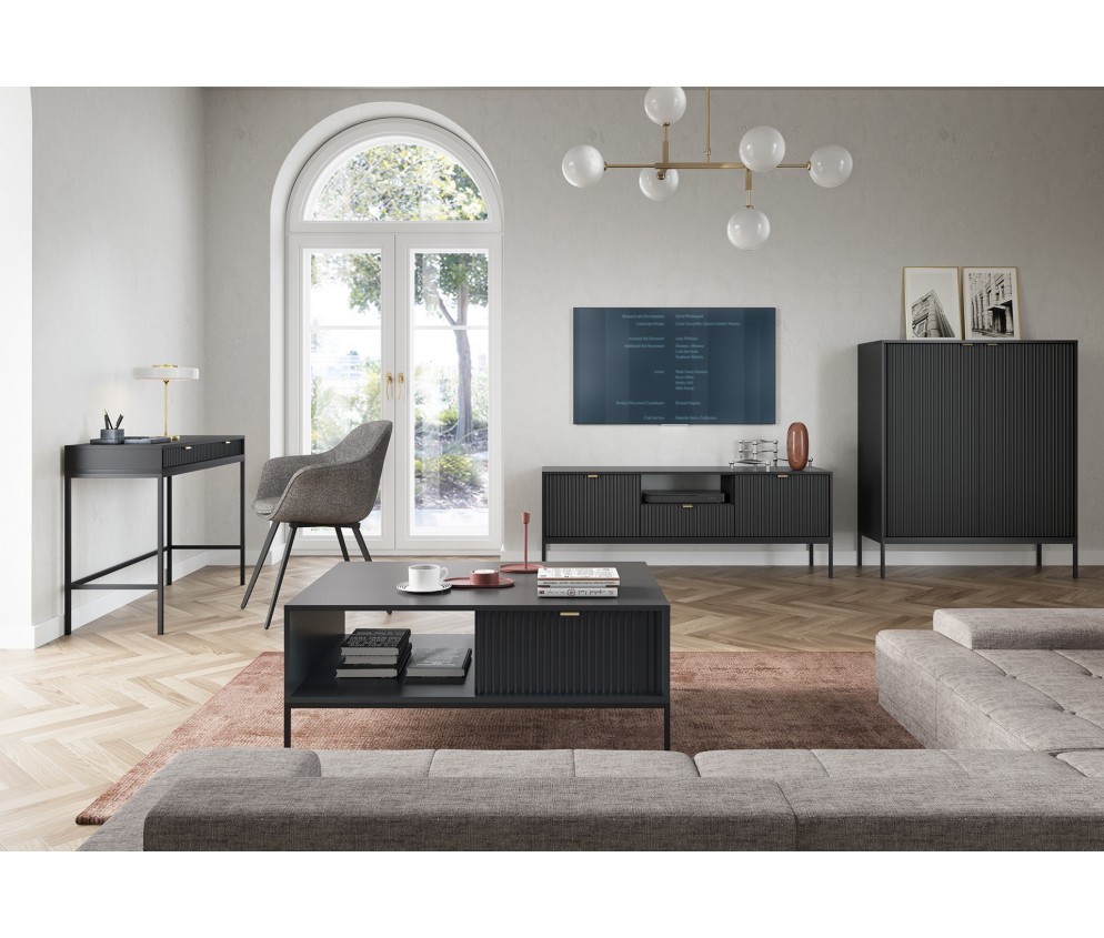 Toaletka Viva 104 Czarny Mat/Czarny stelaż