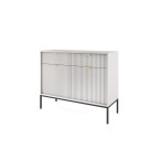 Komoda Viva 104 Szary Mat/Czarny stelaż