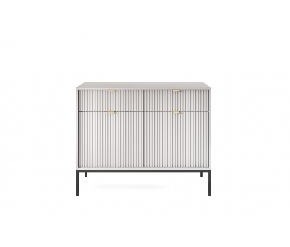 Komoda Viva 104 Szary Mat/Czarny stelaż