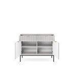 Komoda Viva 104 Szary Mat/Czarny stelaż