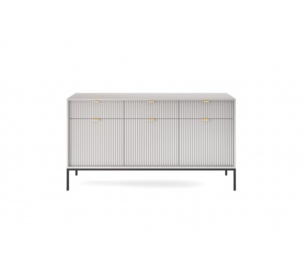 Komoda Viva 154 Szary Mat/Czarny stelaż