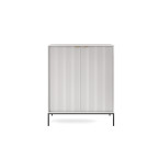 Komoda Viva 2D 104 Szary Mat/Czarny stelaż