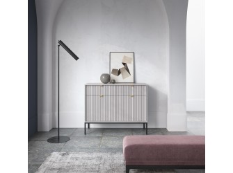 Komoda Viva 104 Szary Mat/Czarny stelaż