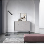 Komoda Viva 104 Szary Mat/Czarny stelaż