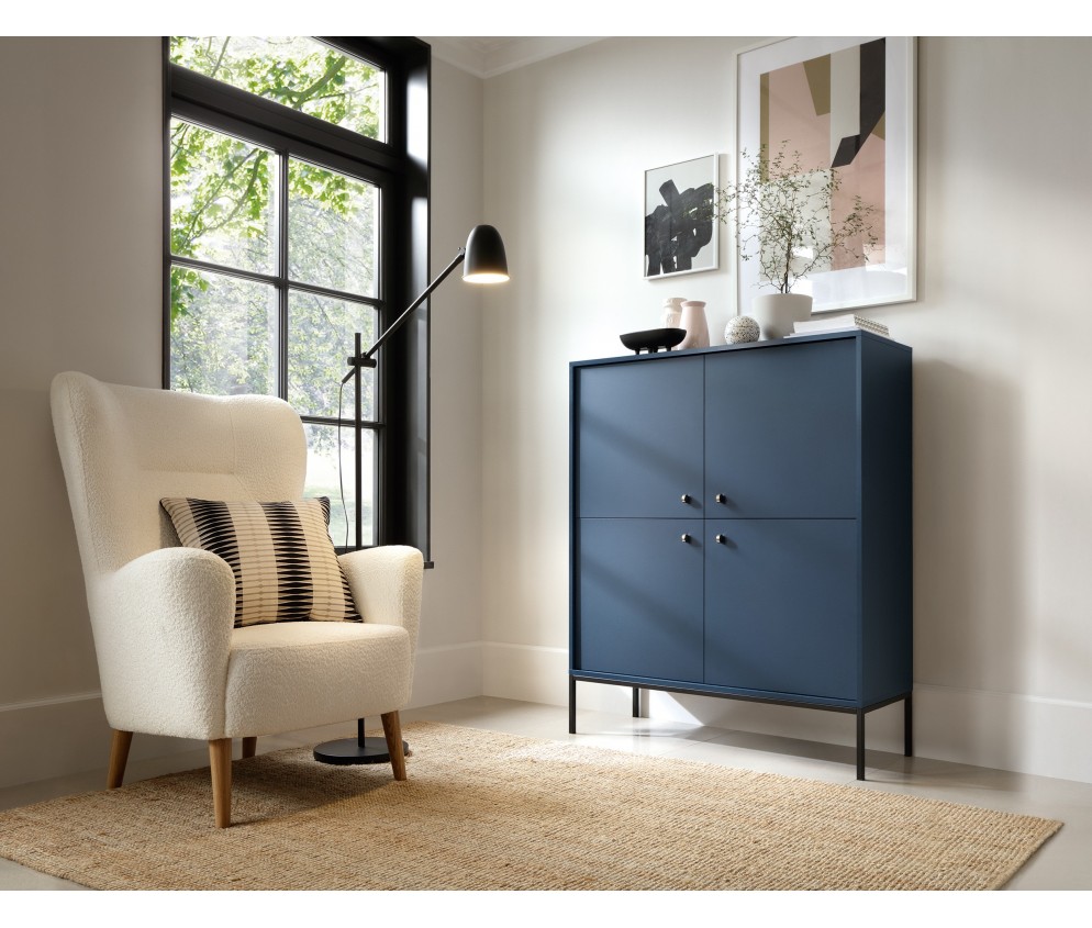 Komoda Mira 4D 104 Granat