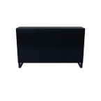 Komoda Molly Czarny/Biały Mat Frezowana