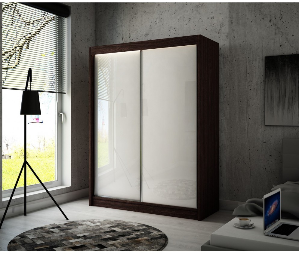 Szafa przesuwna Piro 120 Połysk Lacobel