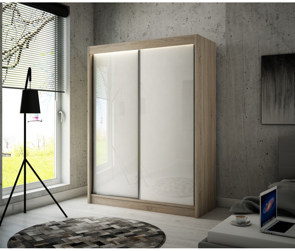 Szafa przesuwna Piro 120 Połysk Lacobel