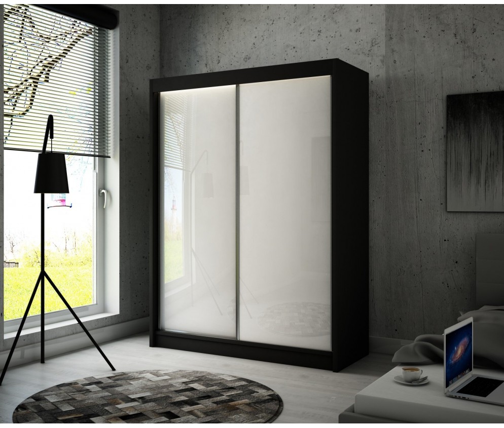 Szafa przesuwna Piro 120 Połysk Lacobel