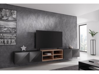 Szafka RTV Cleo 300 Frezowana Otwarta