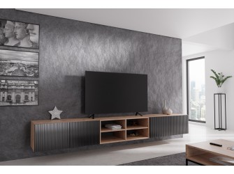 Szafka RTV Remo 300 Frezowana Otwarta