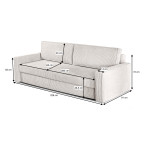 Sofa Elo 3-osobowa Sztruks