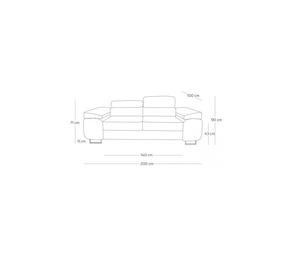 Kanapa Wilo 3-osobowa