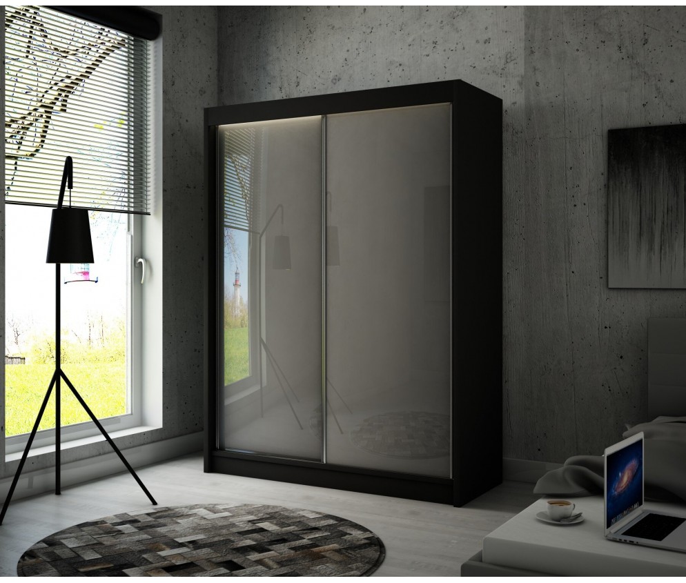 Szafa przesuwna Piro 150 Połysk Lacobel