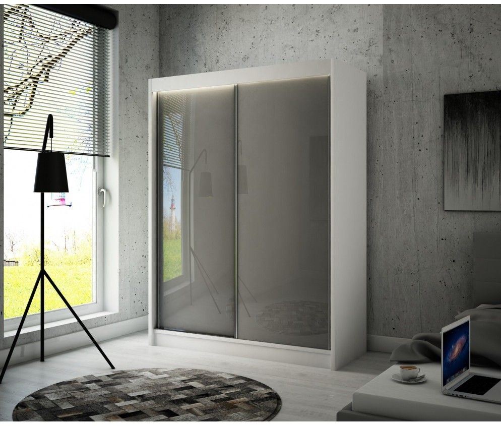 Szafa przesuwna Piro 200 Połysk Lacobel