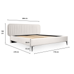 Łóżko Aron gładkie 160x200