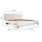 Łóżko Aron gładkie 180x200