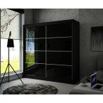 Szafa przesuwna Piro II 200 Połysk Lacobel