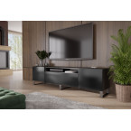 Szafka RTV Lea Biały/Czarny Mat stojąca