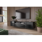 Szafka RTV Lea Biały/Czarny Mat wisząca