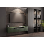 Szafka RTV Mell Zielony mat Mat wisząca