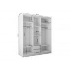 Szafa przesuwna Lela 180 Lamele