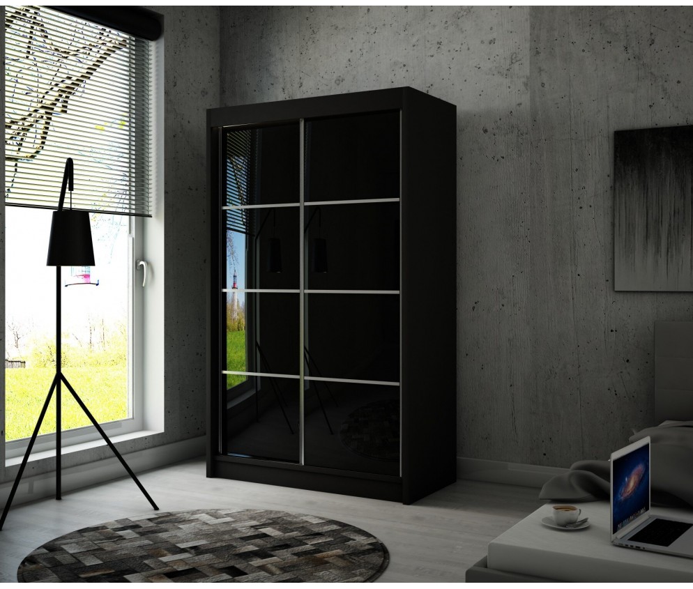 Szafa przesuwna Piro II 120 Połysk Lacobel