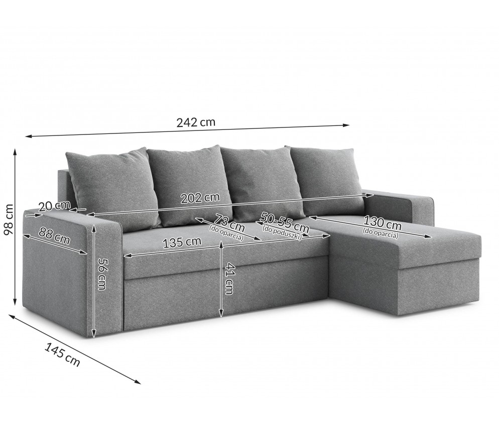 Narożnik Delo z funkcją spania