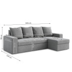 Narożnik Delo z funkcją spania