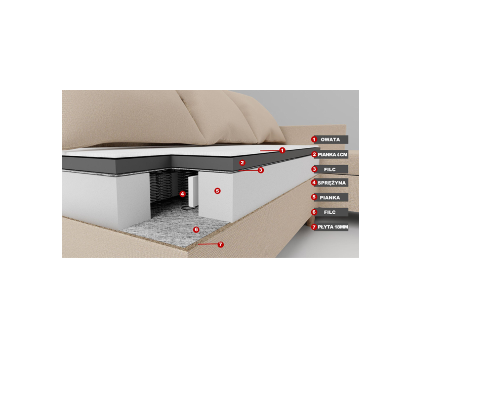 Narożnik Delo z funkcją spania