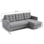 Narożnik Devi z funkcją spania